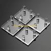 F26C Pack of 4 Acrylic Display Cradle for Artwork and Pottery Minerals Storage Rack Elegant Artifacts Presentation Stand