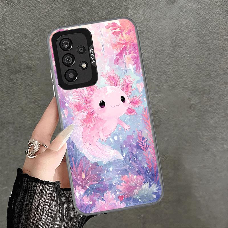 

Axolotl Cartoon Cute Shockproof Phone Case for Samsung A17 A16 A15 A14 A37 A57 A36 A56 A26 A35 A55 A25 A34 A54 A24 A13 A23 A33 A Samsung A06 5G
