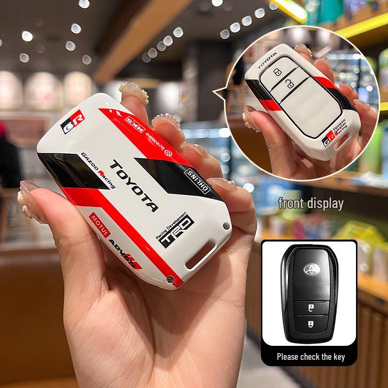 Pokrowiec na kluczyk Toyota Camry, Corolla, Levin, Avalon, Highlander, RAV4, CHR z metalową klamrą