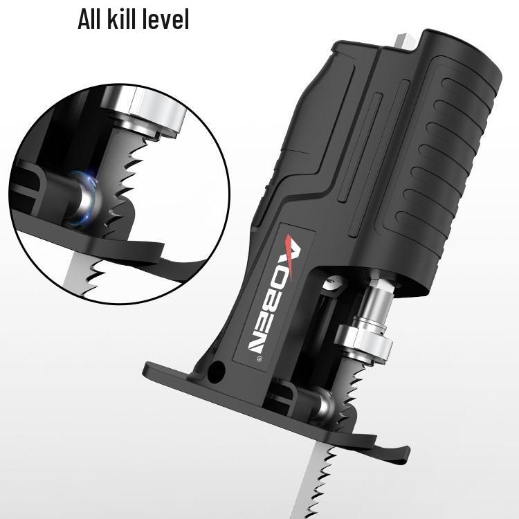 Electric Drill to Chainsaw Conversion Head: Handheld Reciprocating Saw for Woodworking and Jigsaw.