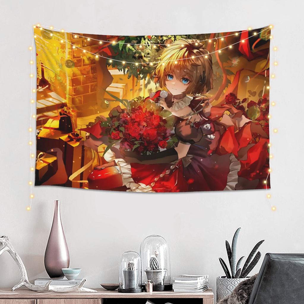 Colorful Anime Girl Tapestry Room Decoration Home Decoration Tapestry Decor Accessories Cute Room Decor