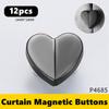 Curtain Magnetic Button Detachable Curtain Fix Fastener Clip Prevent Light Adjustment Window Screen Close Magnet Buckle