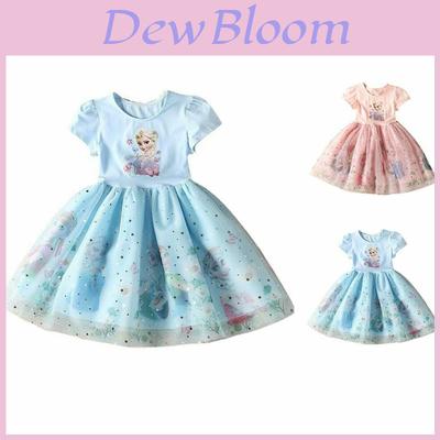 Gefrorenes Elsa Prinzessinnenkleid für Kinder Mädchen Weicher Bequemer Stoff Perfekt für Partys!