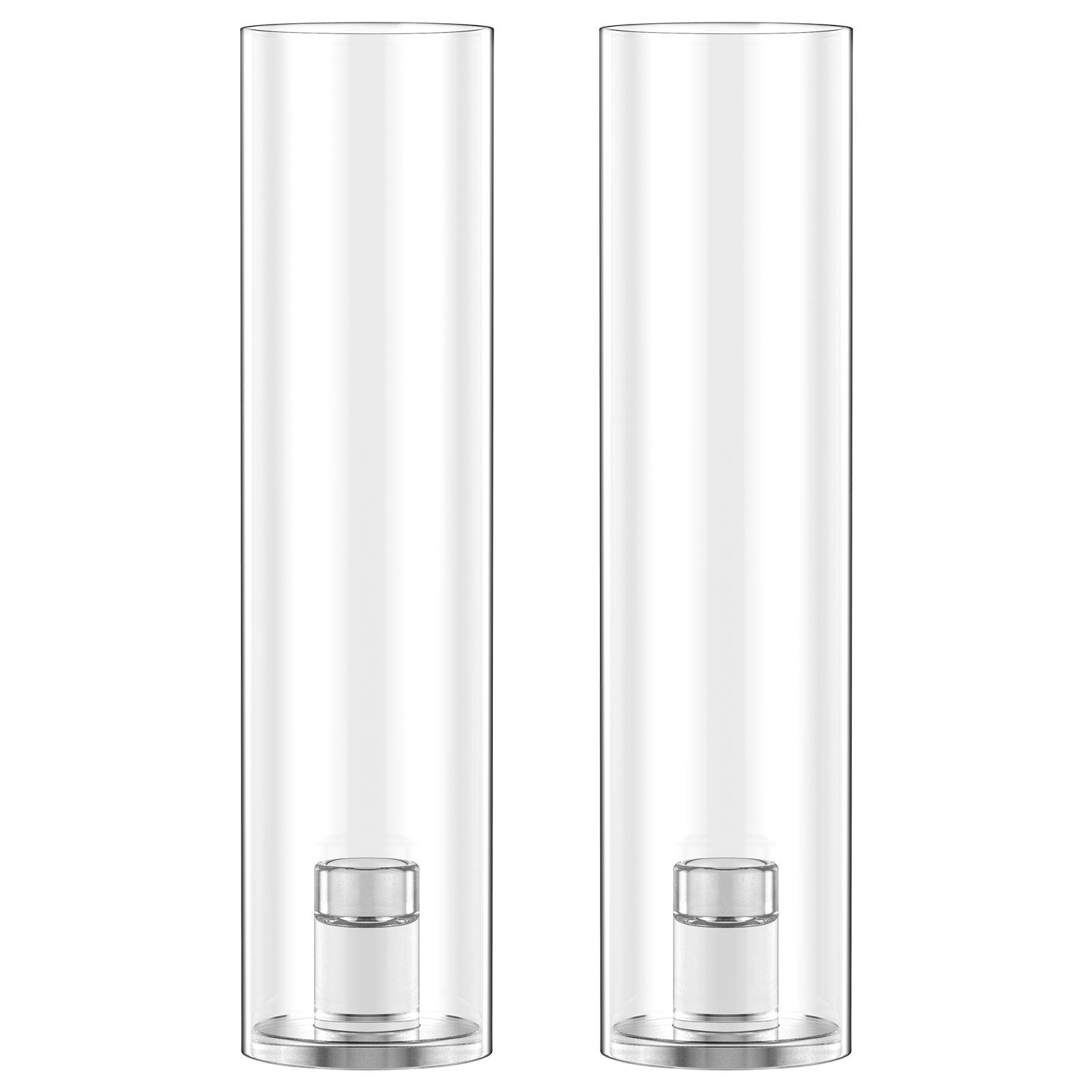 

Набор стеклянных подсвечников из 2 шт. Романтический реквизит для ужина при свечах. Подсвечник. Ветрозащитная прозрачная подставка для подсвечника. Свадебные принадлежности для вечеринки