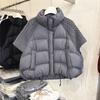 Chaleco de Algodón Acolchado sin Mangas Holgado Grueso con Cuello Alto para Mujer Talla S