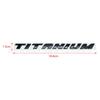 TITANIUM metal English word label for trunk, car sticker high-end version car sticker