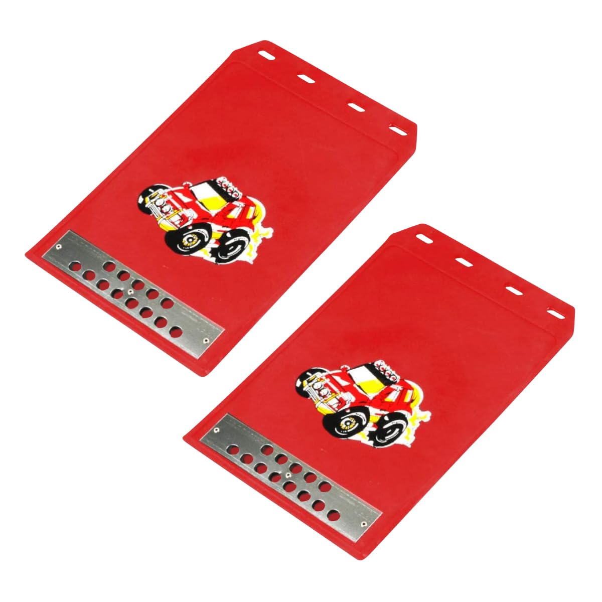 ENN LLC Брызговики, Универсальные для Легковых Грузовиков, Автомобилей и Малых Грузовиков (красный)