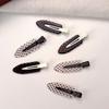 Fermaglio per capelli senza segni in acido acetico bianco e nero, 2 pezzi, fermaglio ad anatra in acrilico, fermaglio per capelli per frangia dolce, fermagli per capelli, strumento per lo styling, nuovo