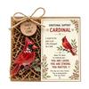 Recycled Glass Animal Figurine with Message Card, Collectible for Home Decor