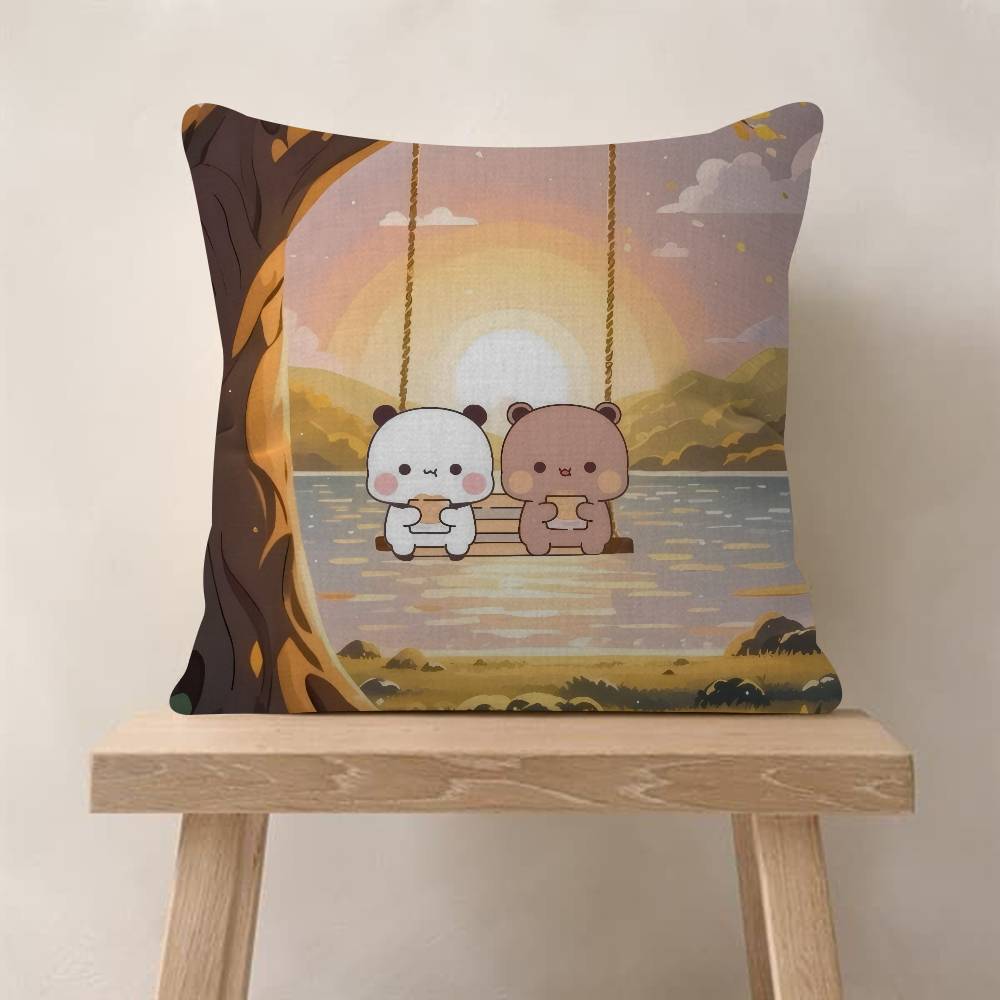 Cartoon Bubu And Dudu Personalized Picture Text Home Decorative Pillows Household Gifts 45X45Cm