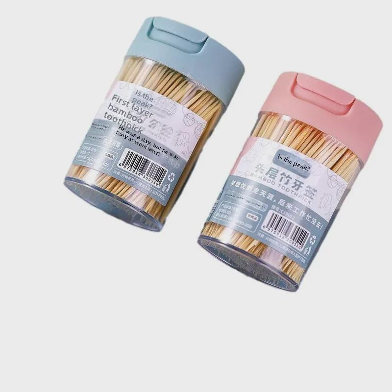 Individually Packed Double-Headed Bamboo Toothpicks - 400 Pieces 