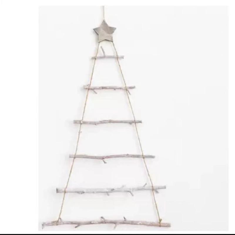 

Diy Christmas Wall Decor 1/5/7 Tiers Wooden Hanging Christmas Decorations For Home Window Door Outdoor Indoor Xmas Tree Ornament A1