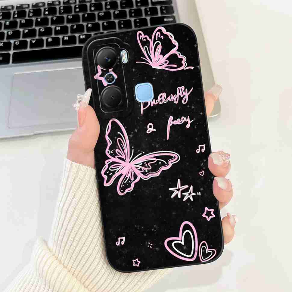 Hülle Für Infinix Hot 12 Pro X668C Schutzhülle Weich Schlank Niedliches Cartoon-Muster Abdeckung Für Infinix Hot 12 Hot12 Pro Handyhüllen Abdeckung