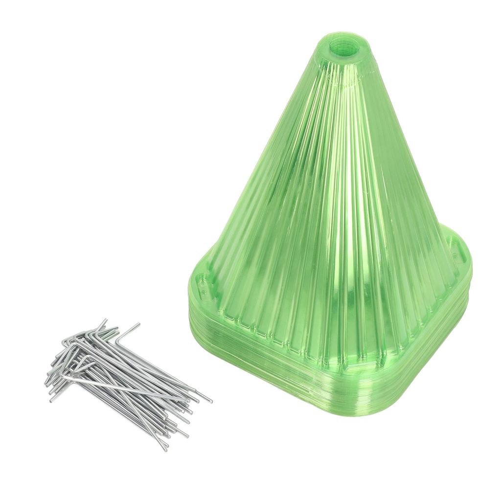 30PCS Cloche Dome for Plants Plastic Reusable Bell Plant Cover Protectors From Garden Animals