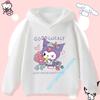 2026 New Kurumi Children's Hooded Sweatshirt Boys' Sport Shirt Girls' Casual Top Sanrio Cartoon Print Fall/Winter Pullover Shirt