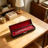 Mini Flute Instrument Model with Stand & Storage Box Home Decoration Display Ornament for Music Festival Lover Home Decoration