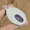 925 Silver Russian Charoite Gemstone Birthday Mother Elegant New Pendant Jewelry