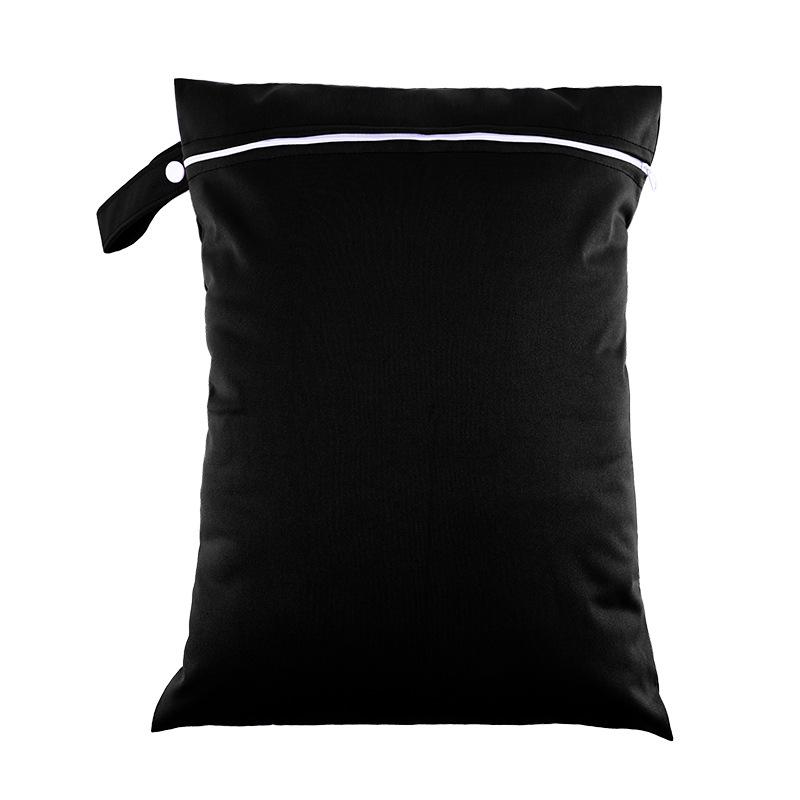 Waterproof Single Pocket Diaper Storage Bag - Portable and Washable Stroller Hanging Pouch