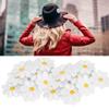 40Pcs Embroidery Cloth Stickers Daisy Pattern Iron Patches DIY Backpack Clothing Accessories