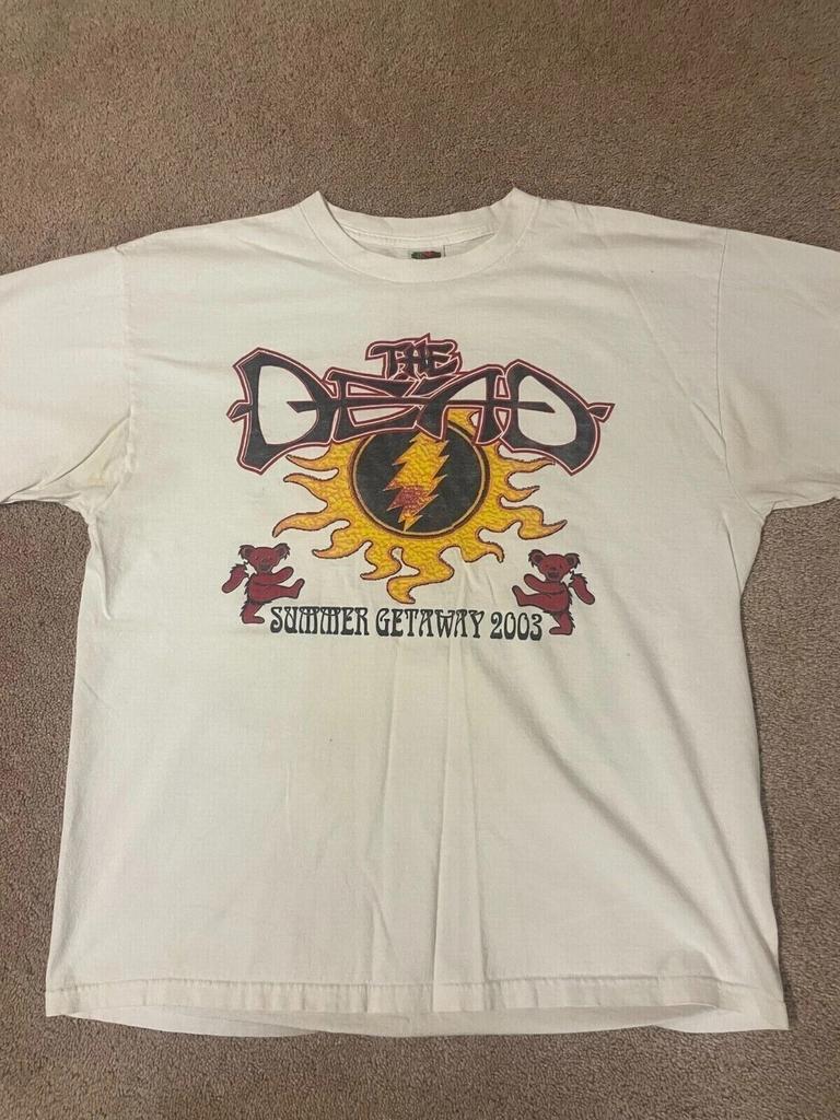 Dead and Company The Dead Summer Getaway 2003 Tour T shirt white KV30216 Unisex T-Shirt