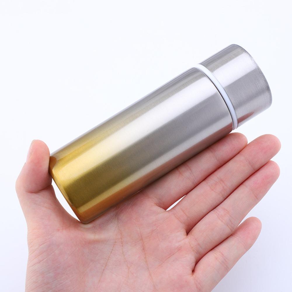 Gradient Color Mini Thermal Cup Leak-proof Vacuum Flasks Portable Insulated Water Bottle  Outdoor