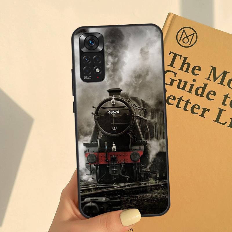 Classic Steam Train Railway For Redmi Note 12 Pro Plus Case For Redmi Note 10 11 Pro 8 9 11S 12S 10A 9C 10C 12C Cover