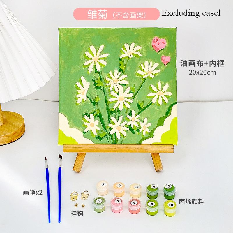DIY Digital Landscape Oil Painting Coloring Hand Filled Painting Paint By Number Children's Coloring Decorative Landscape