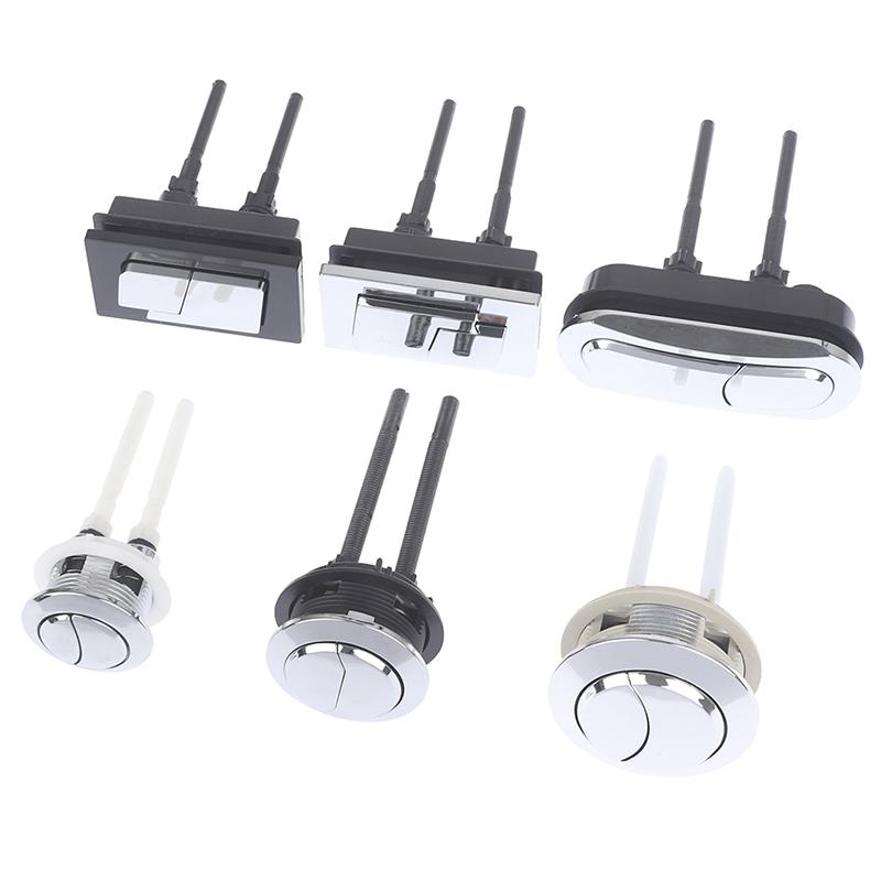 1 Stück Dual-Flush Spülkastenknopf Rund Quadratisch Toilettendrucker Dual-Flush Knöpfe