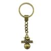 30mm Keychains Peach Heart Tags Wedding Jewelry Findings QY034