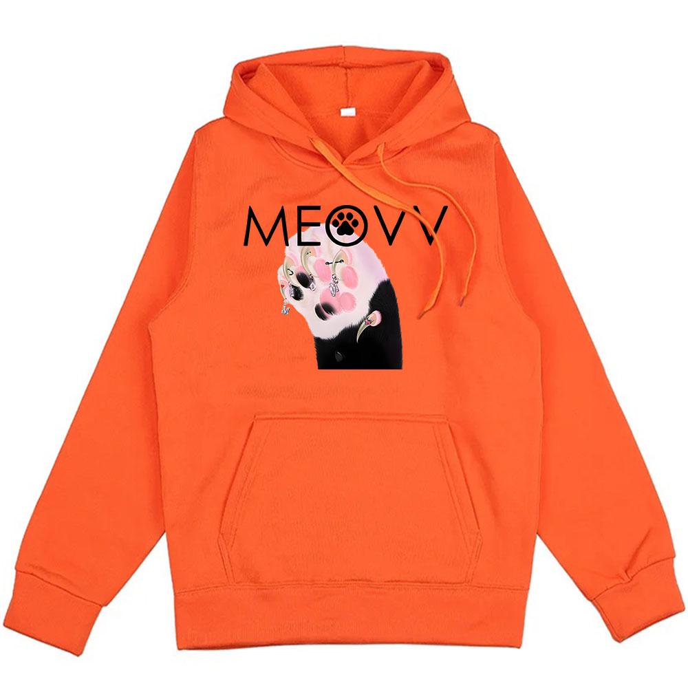 Pánské Dámské Oblečení Meovv Mňau Kawaii Grafické Mikiny Ležérní Ropa Hombre Mikiny Roztomilý Kreslený Potisk s Kapucí