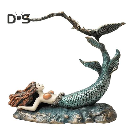 

Подставка для сережек-русалок, декор для туалетного столика, органайзер для сережек, держатель для сережек в виде фигурки русалки, не допускающий спутывания, для любителей ювелирных изделий A