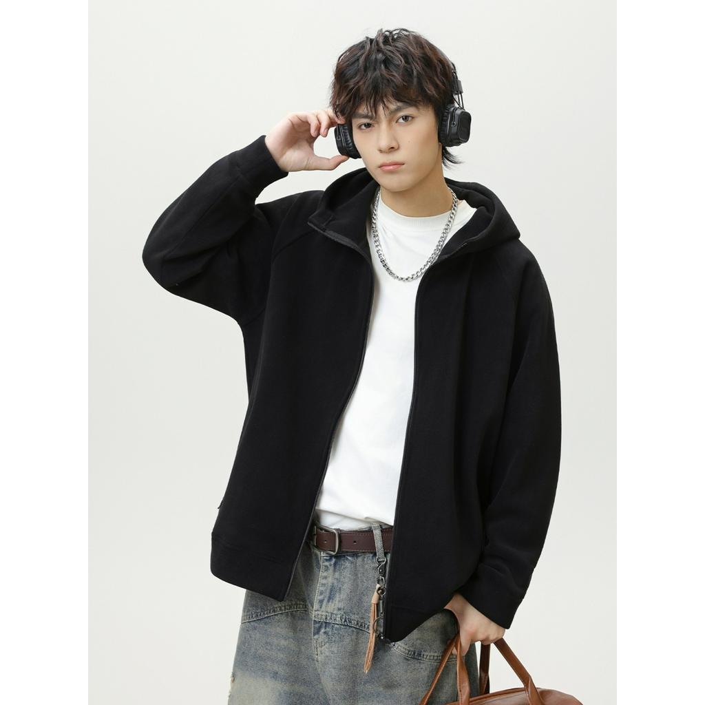 Double-sided Ollie Fleece Jacket Jacket Autumn and Winter Texture Loose Profile Tide Brand Thick Warm Hooded Sweater