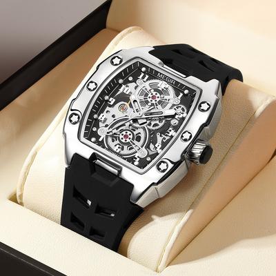 Montre Mécanique Homme Megel Sport Richard Forme Tonneau