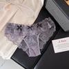 Sweet Japanese Style Bowknot Lace Panties Flowers Low Waist Thong for Women Briefs Transparent Mini Bow Underpants Home