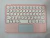 Universal Bluetooth Keyboard for 10-11 Inch Tablets: Compatible with iPad, Samsung, Huawei, Lenovo. Features Round Keys and Touch Color.