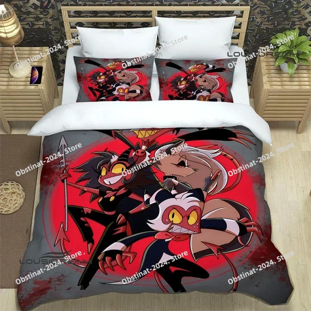 H-Helluva-Boss Cartoon Bedding Sets Exquisite Bed Supplies Set Duvet Cover Bed Comforter Set Bedding Set Luxury Birthday Gift