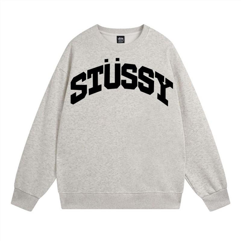 Unisex Oversized Crewneck Fleece-Lined Cotton Sweatshirt With Dice Letter Print Winter Casual Wear