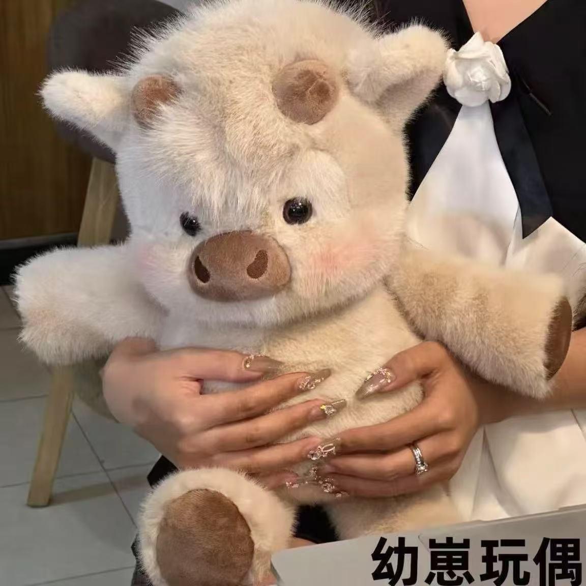 

Милая маленькая ароматная кукла-поросенок, мягкая кукла-компаньон, плюшевая игрушка-кукла 45cm