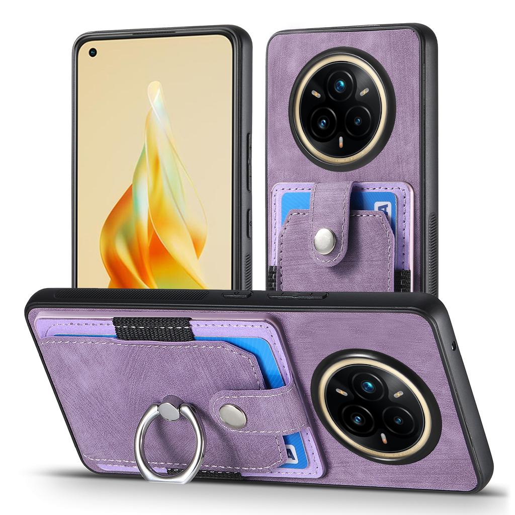 For Realme 14 Pro 5G Phone Case Leather Back Cover with Card Slots Kickstand