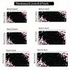 Pink Cherry Blossoms Mouse Pad Large Rubber Antislip Pc Desk Accessories Mousepad For Office And Gamer Keyboard Mats Decor Mat