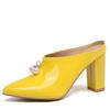 Sexy Shallow Slippers Women High Heels Summer Mules Shoes Ladies Luxury Brand Designer Pointed Toe Red White Sandals Large Size