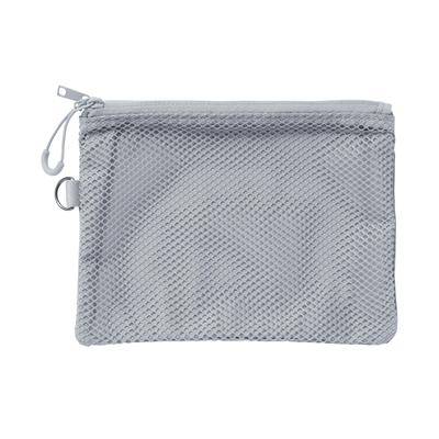 MUJI Polyester Dubbel Dragkedja OHG88A3S Fodral, Grå, Mellanstor,