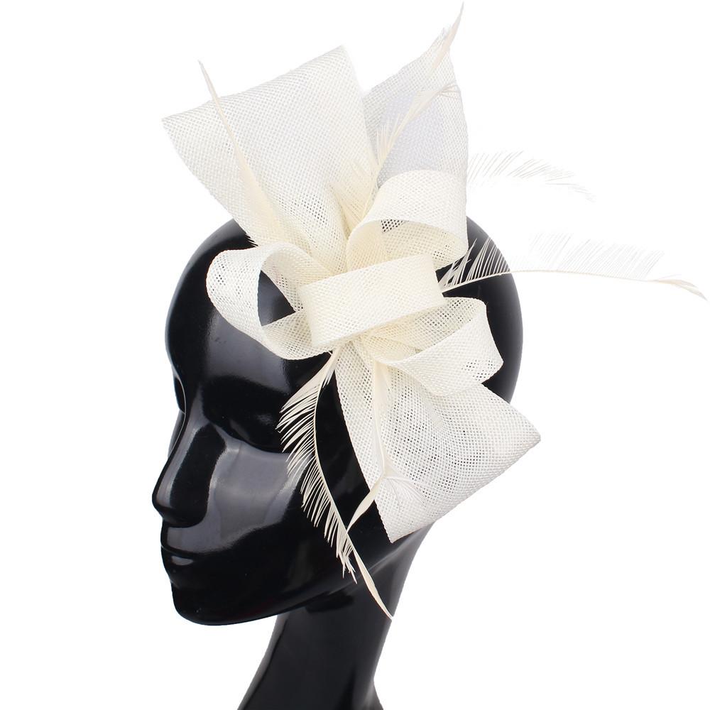 

Korean Handmade Linen Top Hat Mesh Mori Female Bride Wedding Top Hat Wedding Photography Headgear