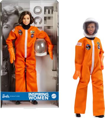 Barbie Ellen Ochoa Signature BLACK Doll House for Pretend Ages 6 and JBJ28 Dress-Up Play, Up, Orange,