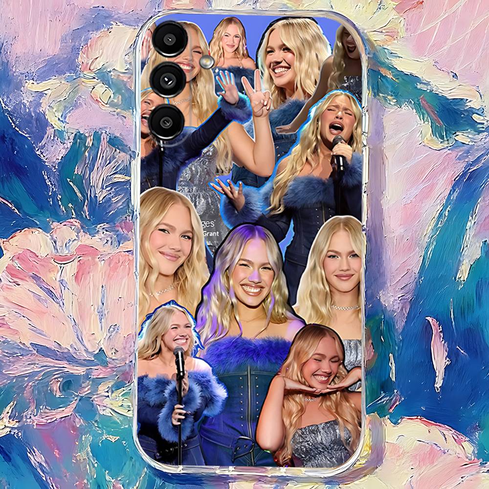 F-Freya Skye Singer Transparent TPU Case for Samsung S21,S24,S30,S23,S25,S22,S20,S10,5G,FE,PIus,Lite,Ultra