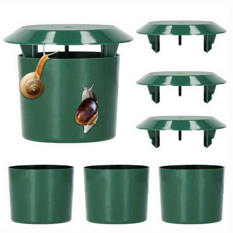 

6pcs Reusable Snail Trap Set, Catching Butterflies, Slugs, and Garden Pests, Durable Plastic Pest Control with Roof Design