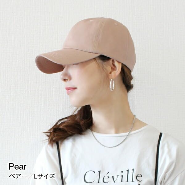 And UV Size UV Simple Suitable for and Sizes [hanahana15] Men's Women's Deep-Cut Cap, 100% Protection, L, 99% Cut, Cotton, Design, Spring, Summer,