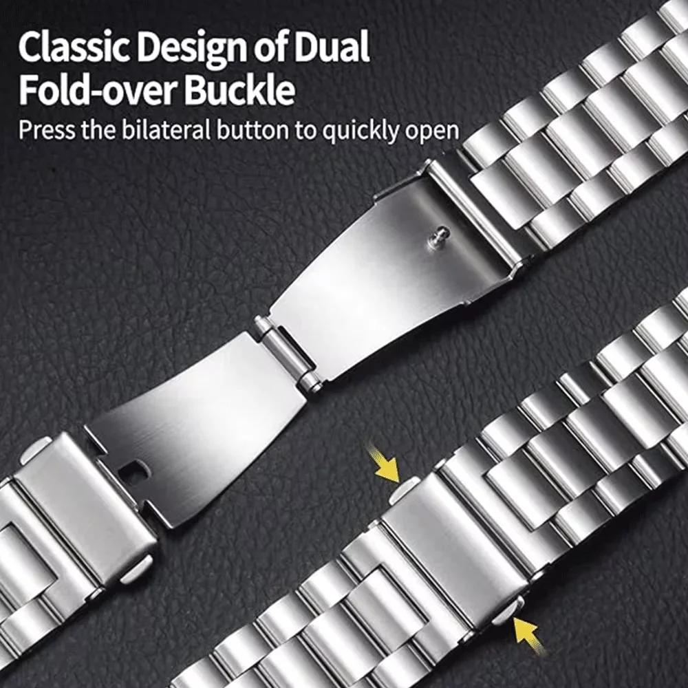 Lückenloser Edelstahlarmband für Huawei Watch GT4 46mm Offizielles Metallarmband für Huawei Watch GT5 46MM Business-Armband