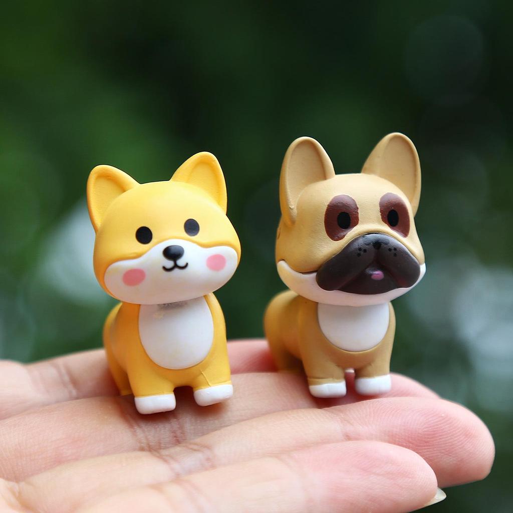 Miniature Dog Doll Blind Box: Cartoon Corgi, Shiba Inu & Golden Retriever - Creative Ornaments & Gifts