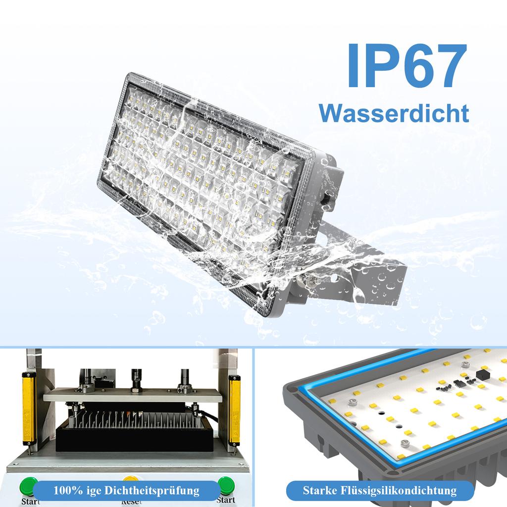 100W 200W 300W 400W 500W Flood Lights Outdoor IP67 Waterproof Stadium Lights for Stadium Football Field Sports Court Warehouse